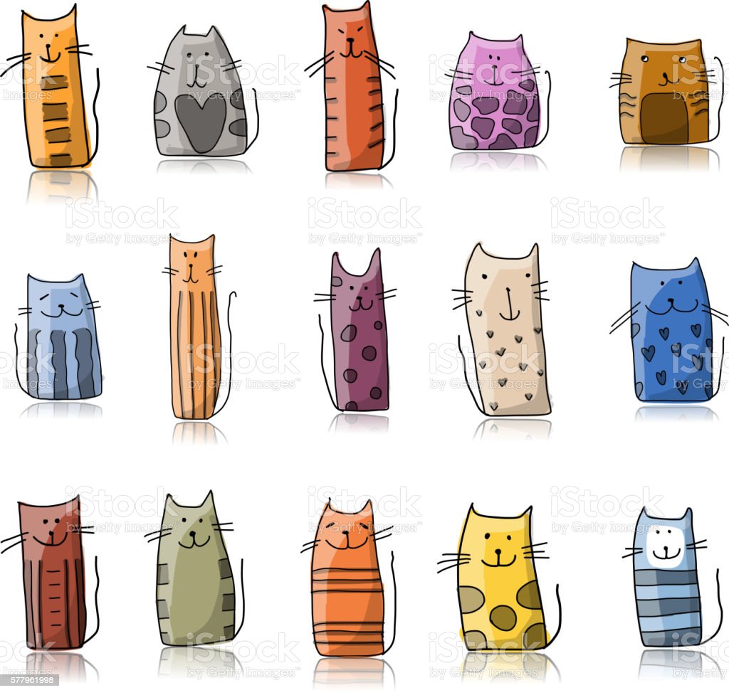 Detail Sketsa Gambar Kucing Lucu Nomer 43