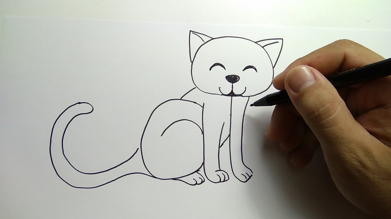 Sketsa Gambar Kucing Sederhana - 54+ Koleksi Gambar