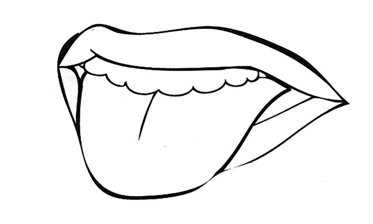 Detail Sketsa Gambar Lidah Mewarnai Nomer 4