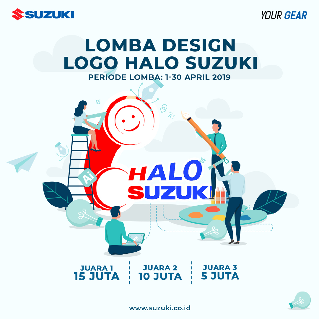 Detail Sketsa Gambar Logo Motor Suzuki Nomer 51
