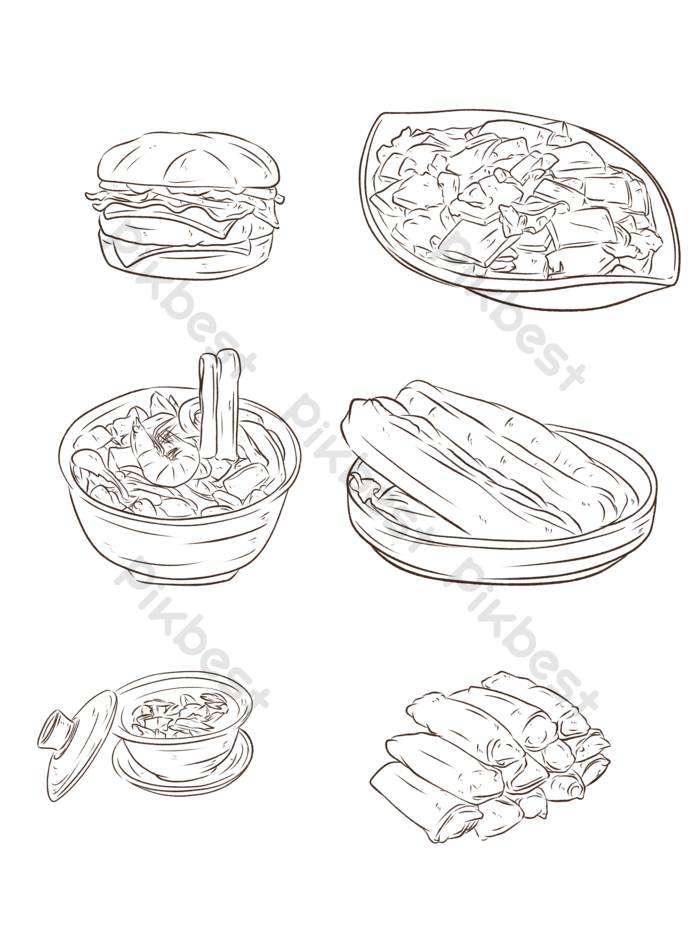 Detail Sketsa Gambar Makanan Nomer 33