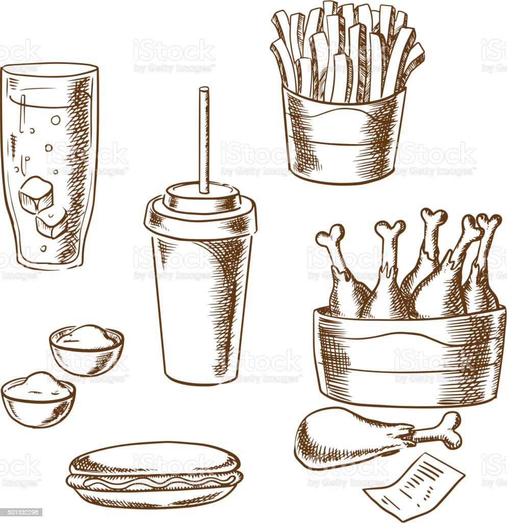 Detail Sketsa Gambar Makanan Nomer 5