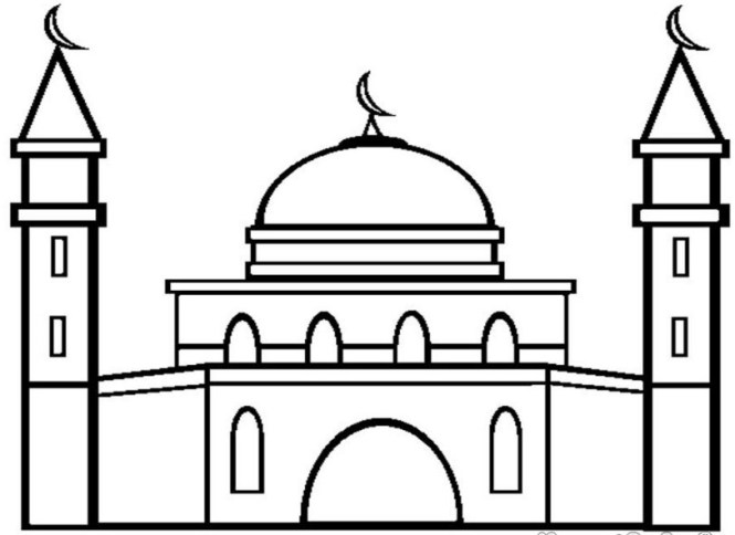 Detail Sketsa Gambar Masjid Istiqlal Nomer 23