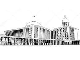 Detail Sketsa Gambar Masjid Istiqlal Nomer 6