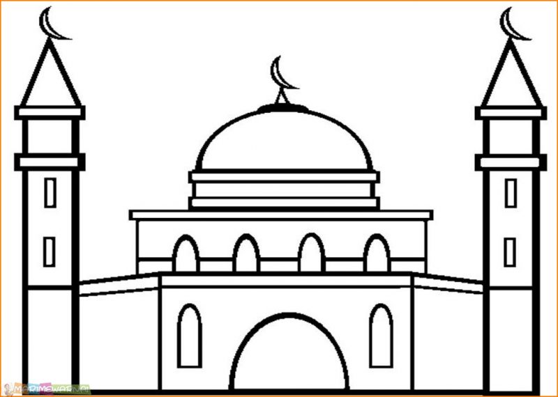 Download Sketsa Gambar Masjid Istiqlal Nomer 47