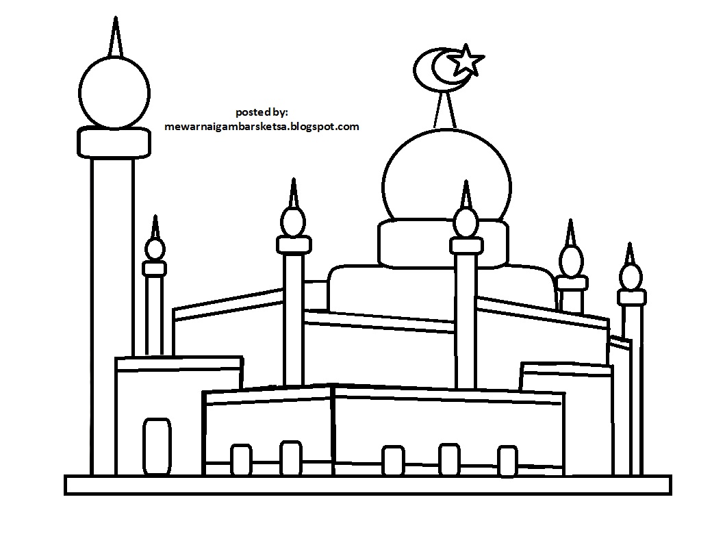 Detail Sketsa Gambar Masjid Sederhana Nomer 42