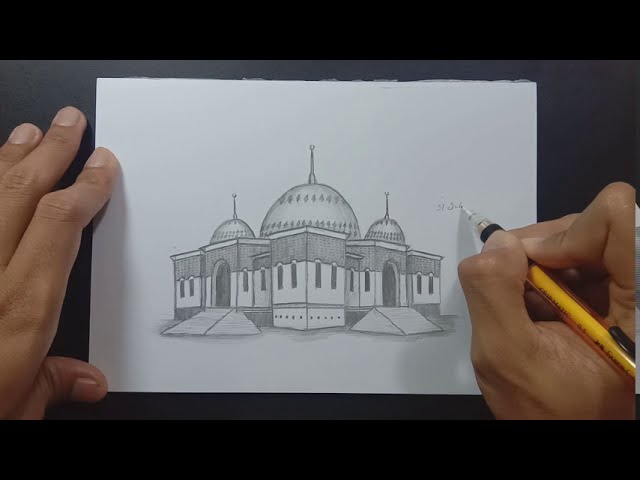 Detail Sketsa Gambar Masjid Sederhana Nomer 44