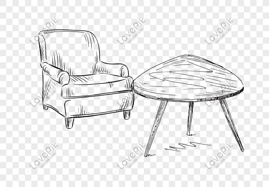 Detail Sketsa Gambar Meja Nomer 12