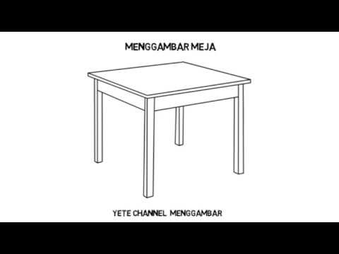 Detail Sketsa Gambar Meja Nomer 5