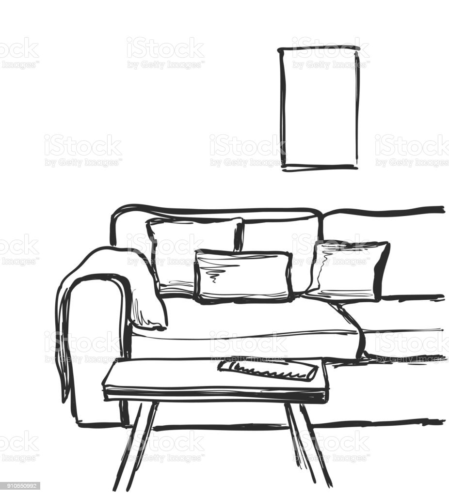 Detail Sketsa Gambar Meja Nomer 36