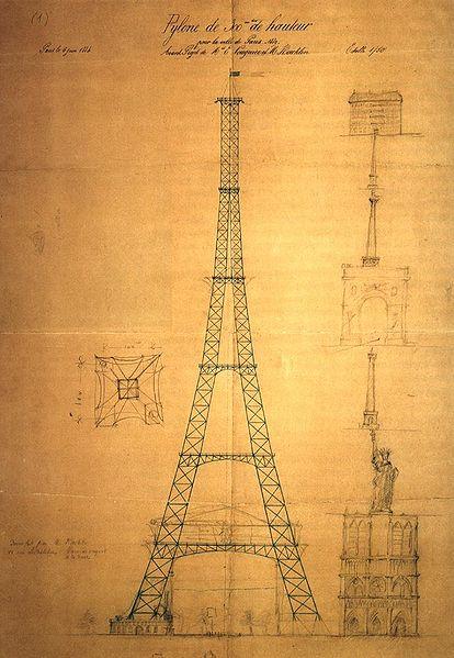 Detail Sketsa Gambar Menara Eiffel Nomer 30