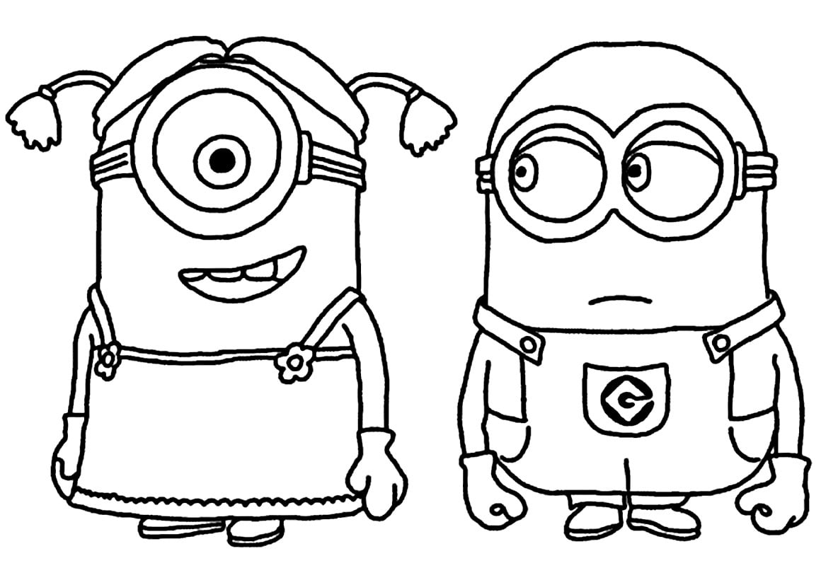 Detail Sketsa Gambar Minion Nomer 52