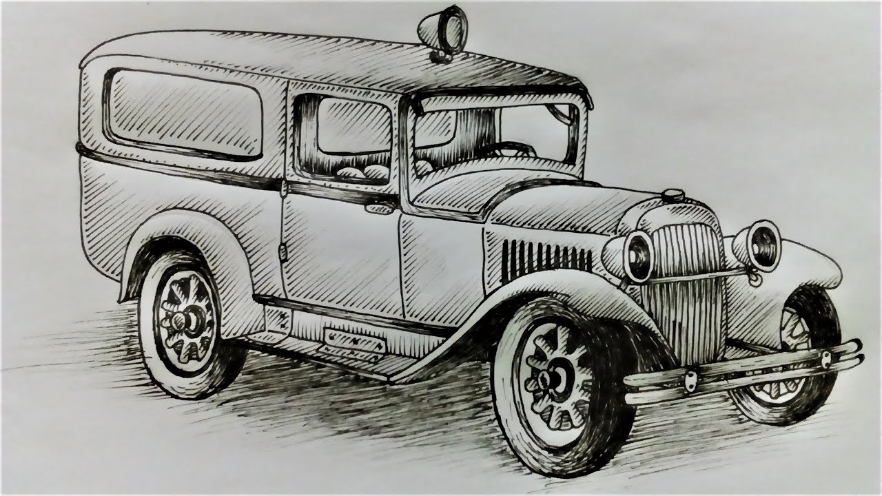 Detail Sketsa Gambar Mobil Nomer 58