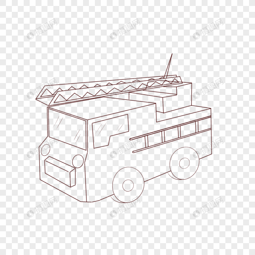 Detail Sketsa Gambar Mobil Pemadam Kebakaran Koleksi Nomer 54