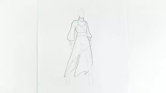 Detail Sketsa Gambar Model Nomer 18