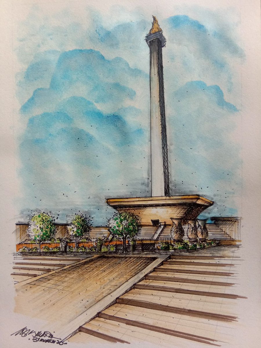 Detail Sketsa Gambar Monas Nomer 22