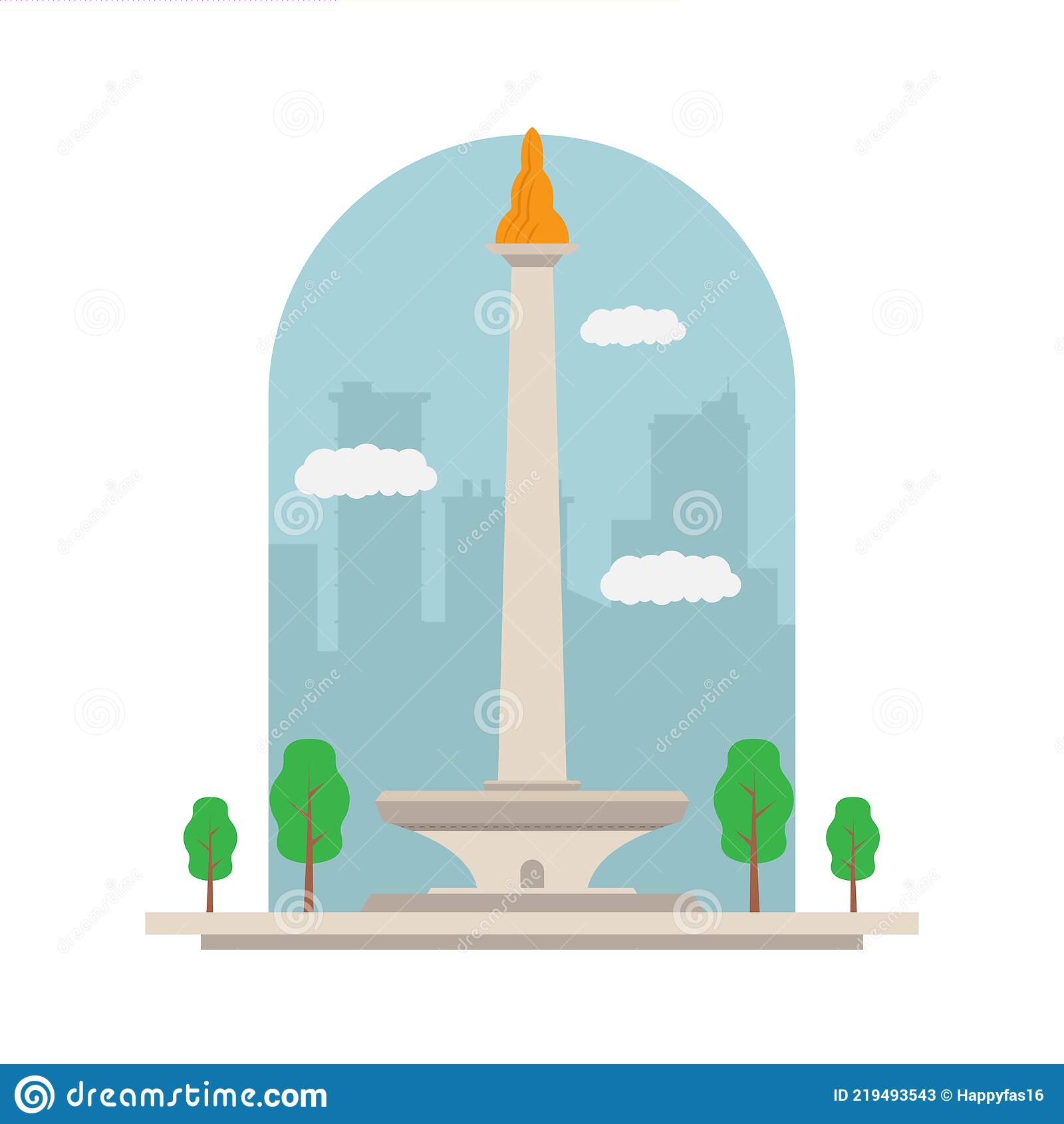 Detail Sketsa Gambar Monas Nomer 43