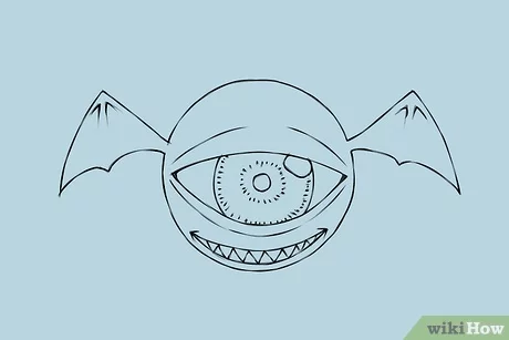Detail Sketsa Gambar Monster Nomer 8