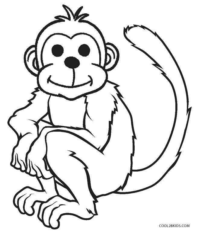 Detail Sketsa Gambar Monyet Nomer 13