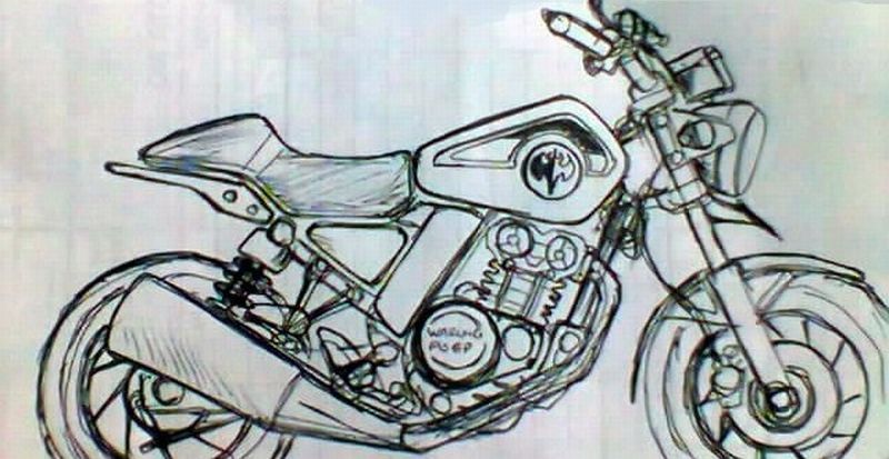 Detail Sketsa Gambar Motor Nomer 11