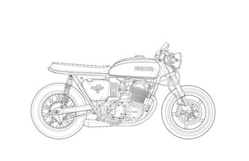 Detail Sketsa Gambar Motor Nomer 29