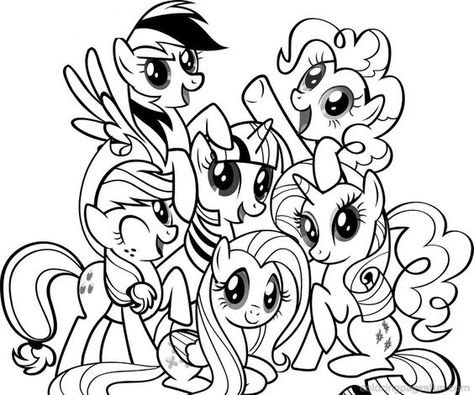 Detail Sketsa Gambar My Little Pony Nomer 7