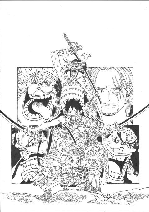 Detail Sketsa Gambar One Piece Nomer 6