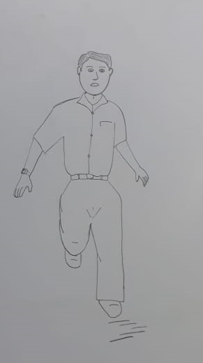 Detail Sketsa Gambar Orang Berdiri Nomer 47