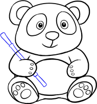 Detail Sketsa Gambar Panda Nomer 5