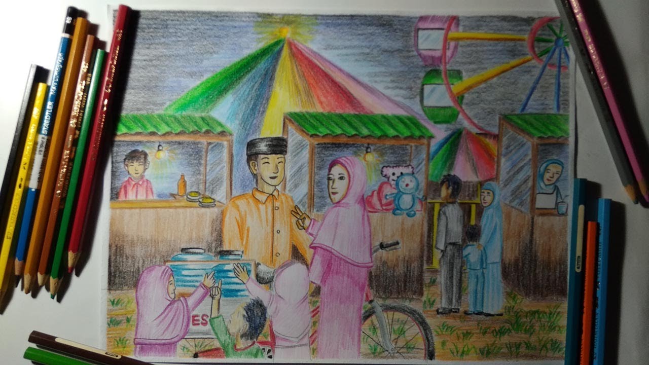 Detail Sketsa Gambar Pasar Nomer 19