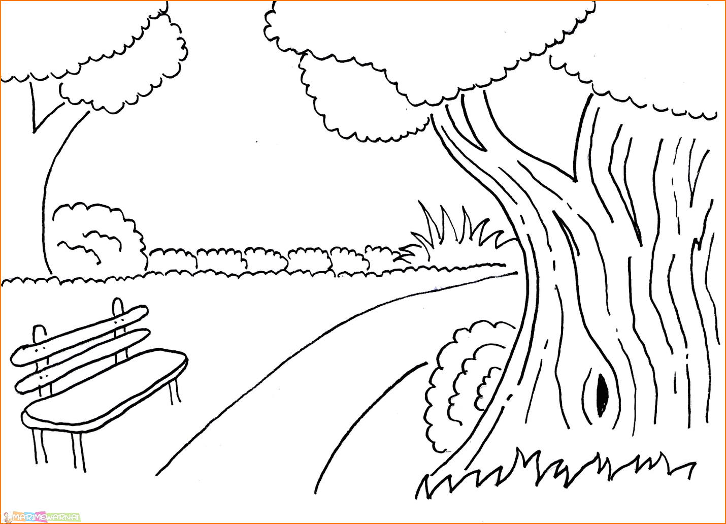 Detail Sketsa Gambar Pemandangan Alam Yang Mudah Nomer 25