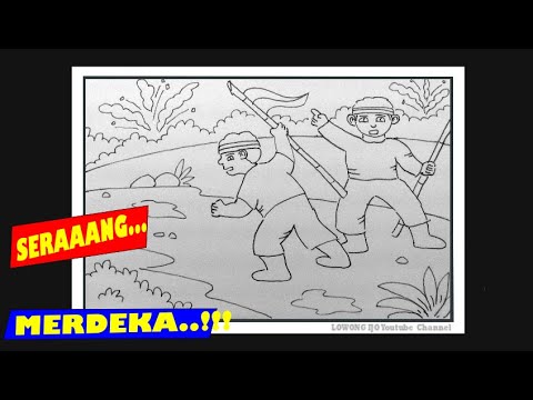 Detail Sketsa Gambar Perjuangan Kemerdekaan Nomer 9