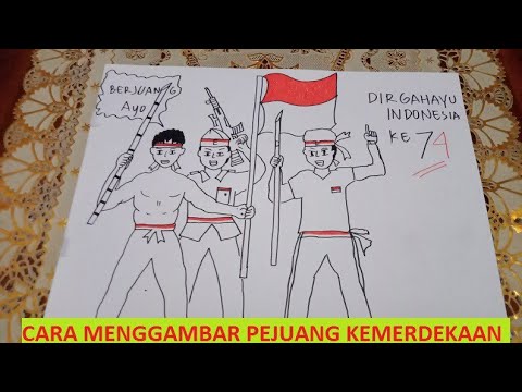 Detail Sketsa Gambar Perjuangan Kemerdekaan Nomer 14