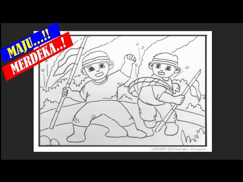 Detail Sketsa Gambar Perjuangan Kemerdekaan Nomer 24