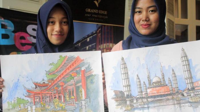 Detail Sketsa Gambar Perkotaan Nomer 27