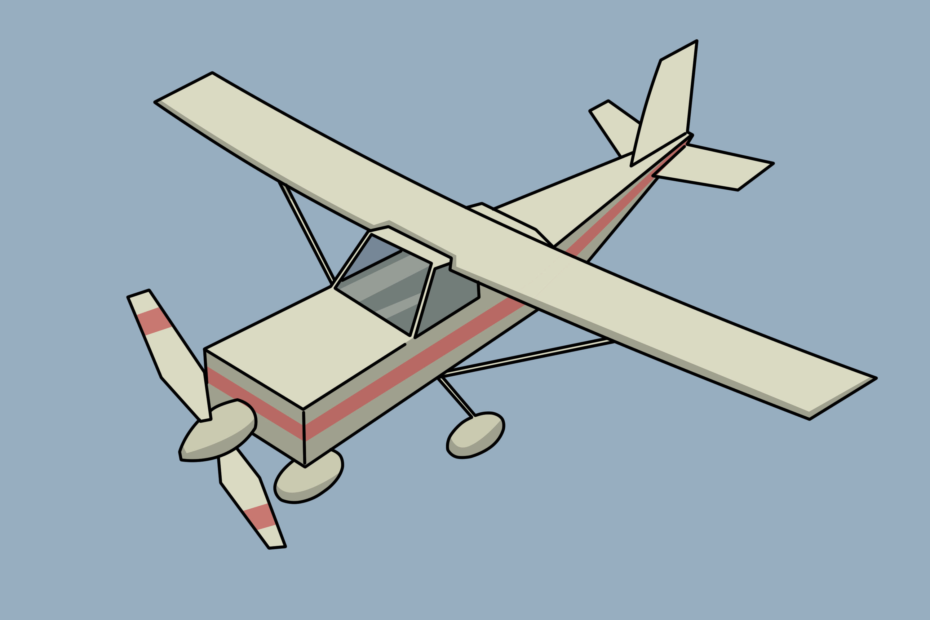 Detail Sketsa Gambar Pesawat Nomer 39