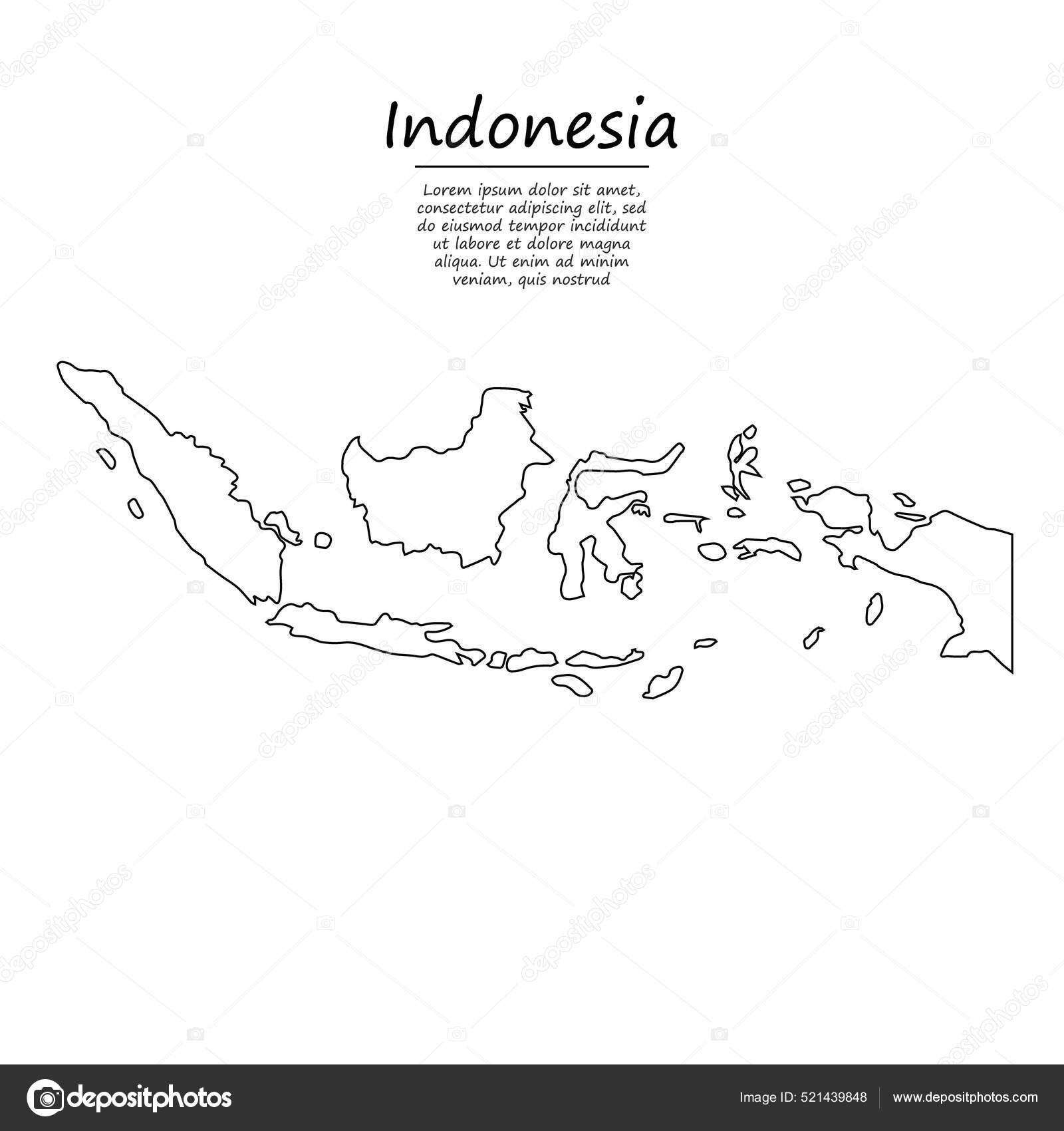 Detail Sketsa Gambar Peta Indonesia Nomer 4