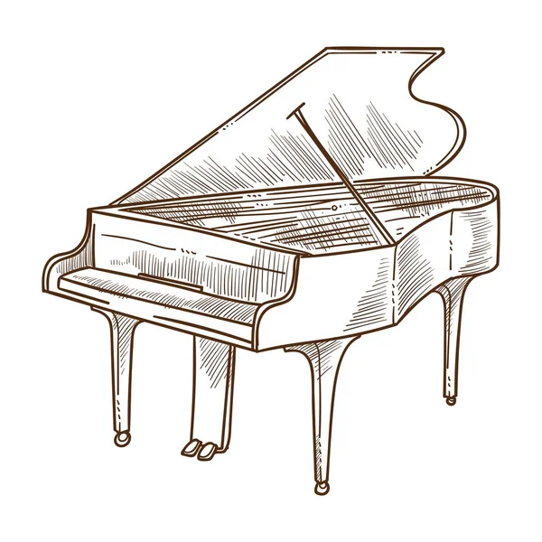 Detail Sketsa Gambar Piano Nomer 12