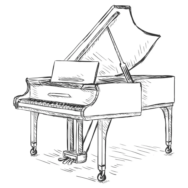 Detail Sketsa Gambar Piano Nomer 18