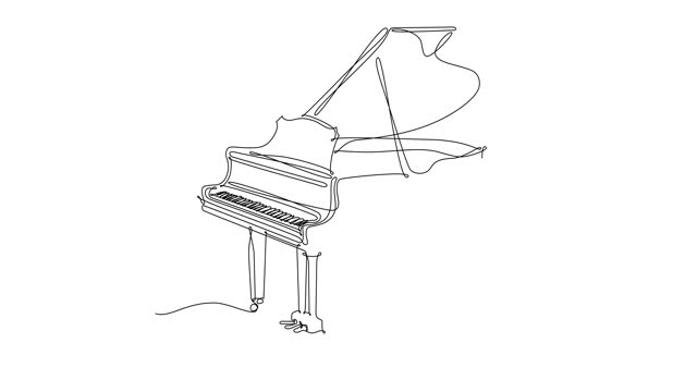 Detail Sketsa Gambar Piano Nomer 25