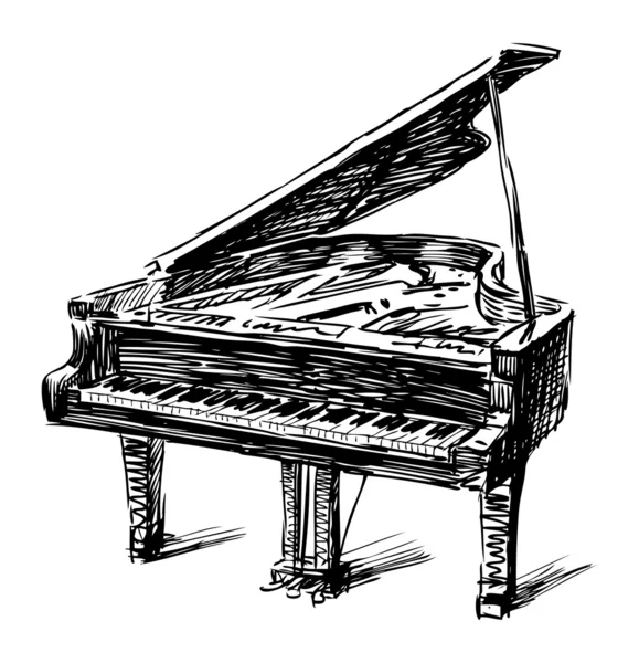 Detail Sketsa Gambar Piano Nomer 6