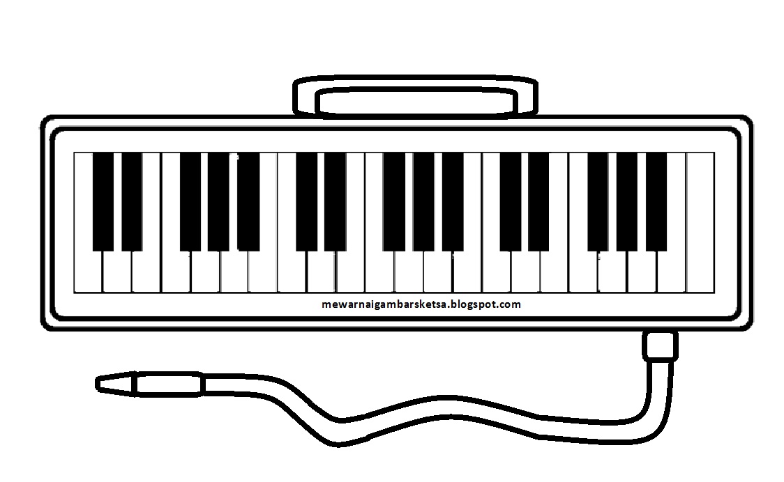 Detail Sketsa Gambar Piano Nomer 9