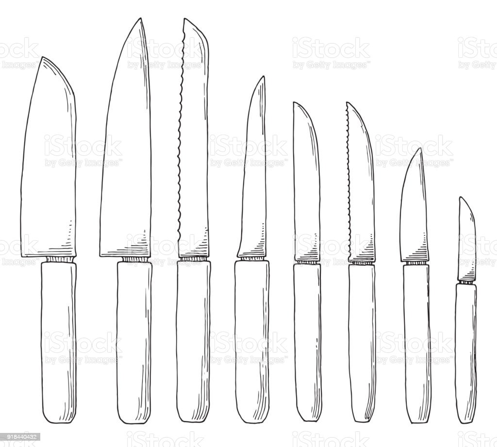 Detail Sketsa Gambar Pisau Nomer 2