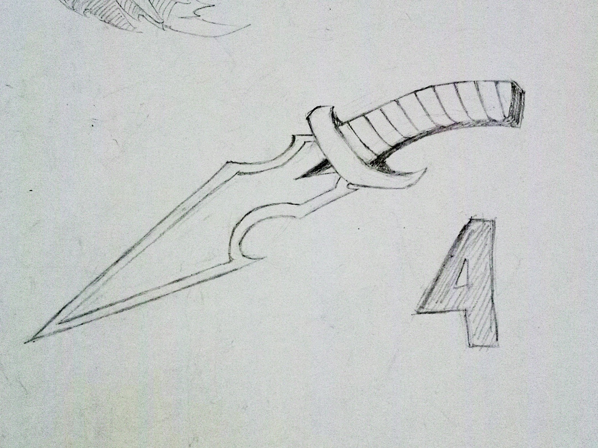 Detail Sketsa Gambar Pisau Nomer 52