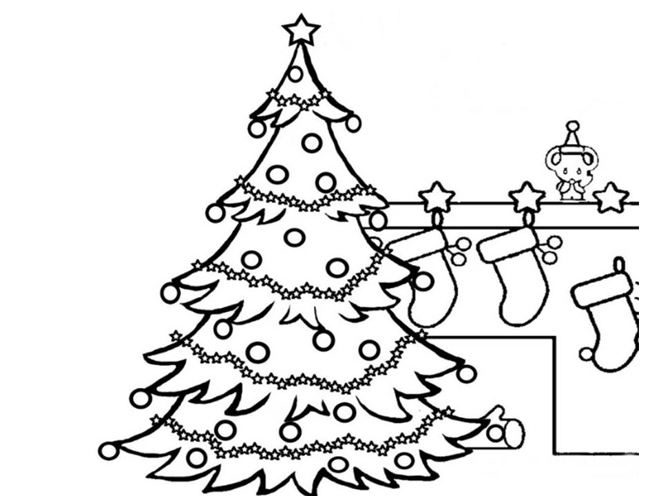 Detail Sketsa Gambar Pohon Natal Nomer 31