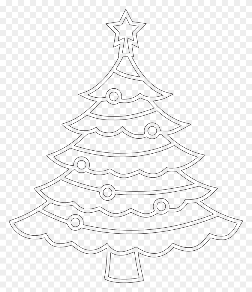 Detail Sketsa Gambar Pohon Natal Nomer 41