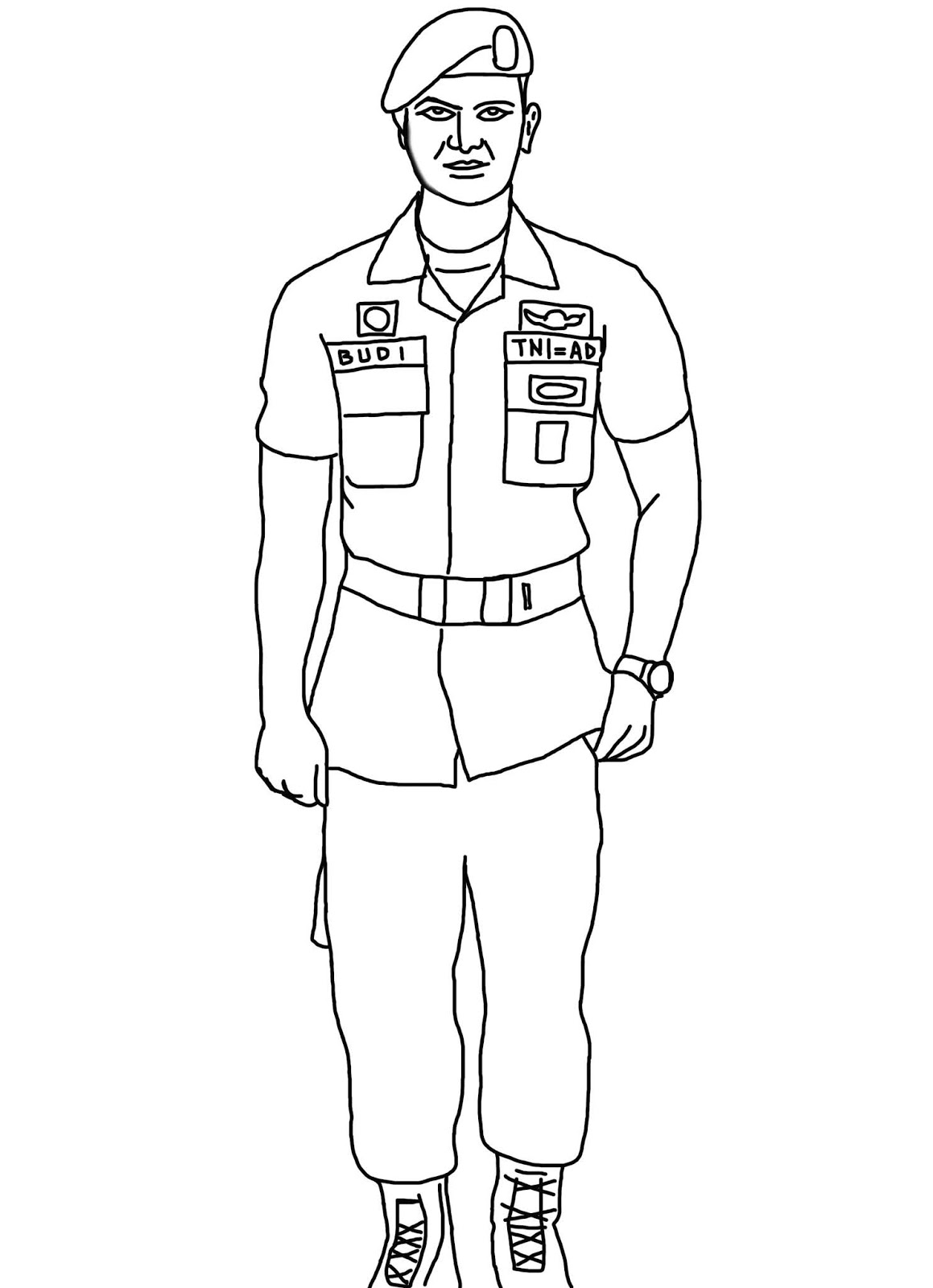 Detail Sketsa Gambar Polisi Nomer 37