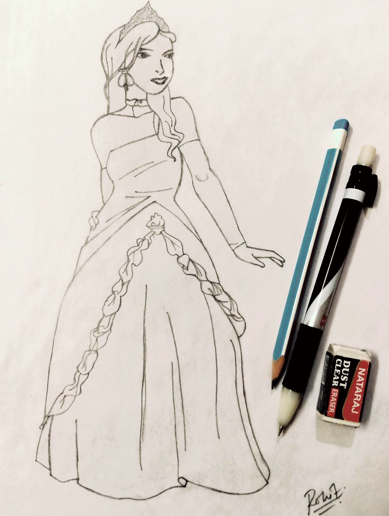 Detail Sketsa Gambar Princess Nomer 24