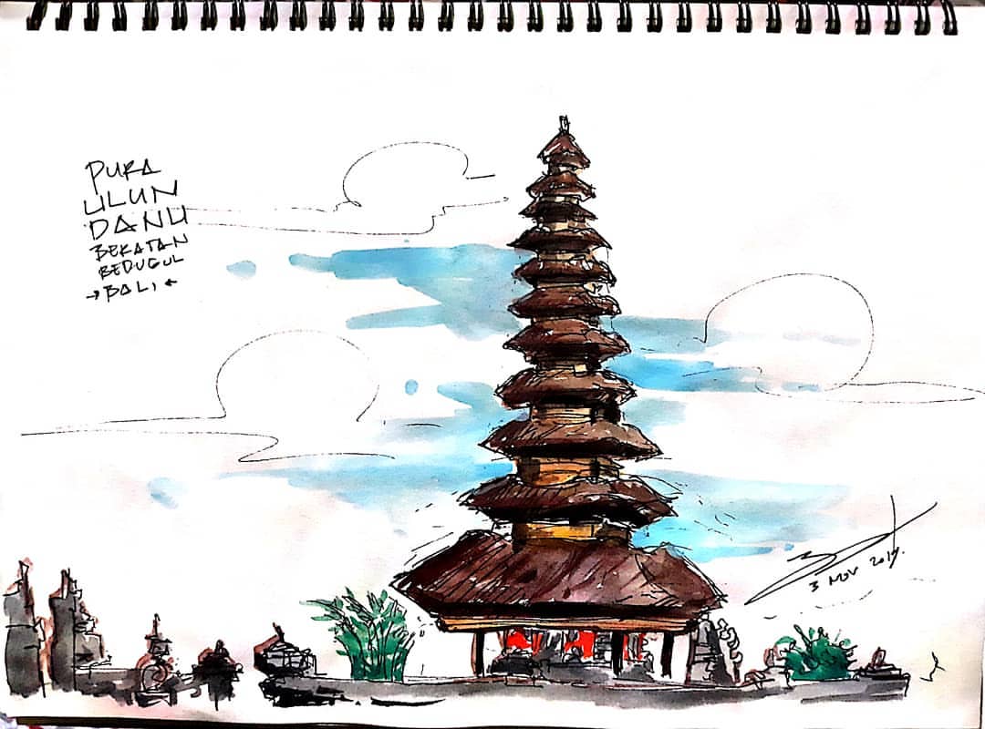 Detail Sketsa Gambar Pura Nomer 18