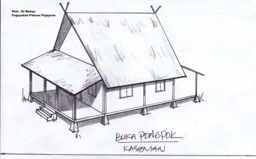 Detail Sketsa Gambar Rumah Adat Nomer 18